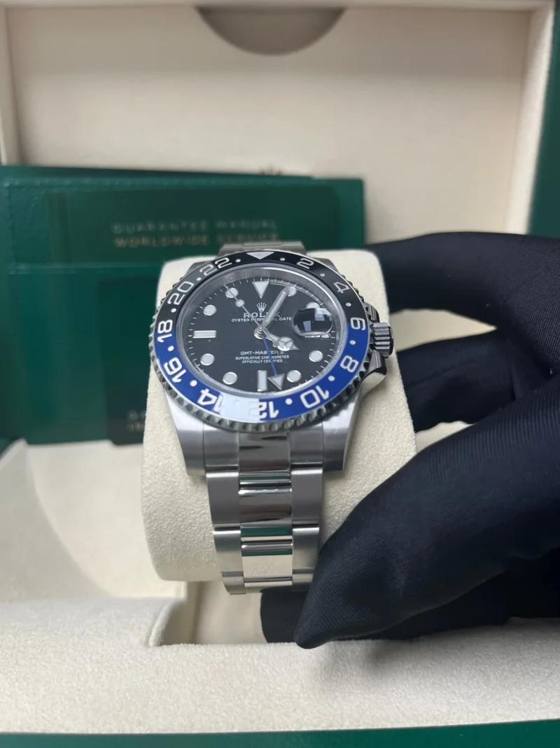 Montre GMT Noir - Bleu Batman Bezel  Bracelet Oyster – Image 3