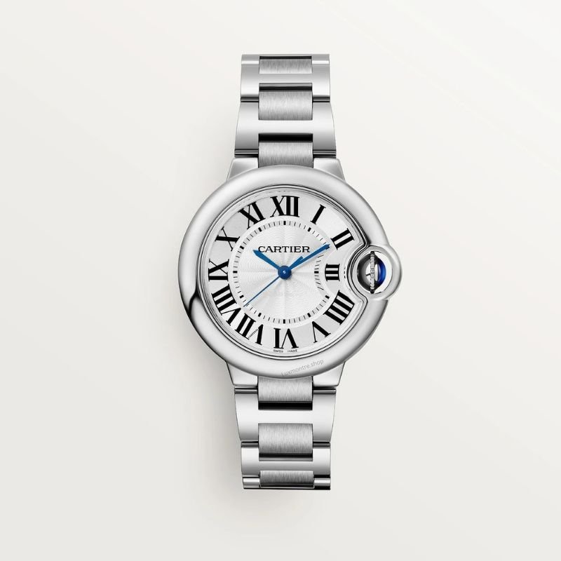 Montre Femme Ballon Bleu Acier - Argent